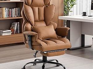 Amazon Basics Classic Puresoft PU Padded Mid-Back Height Adjustable Office